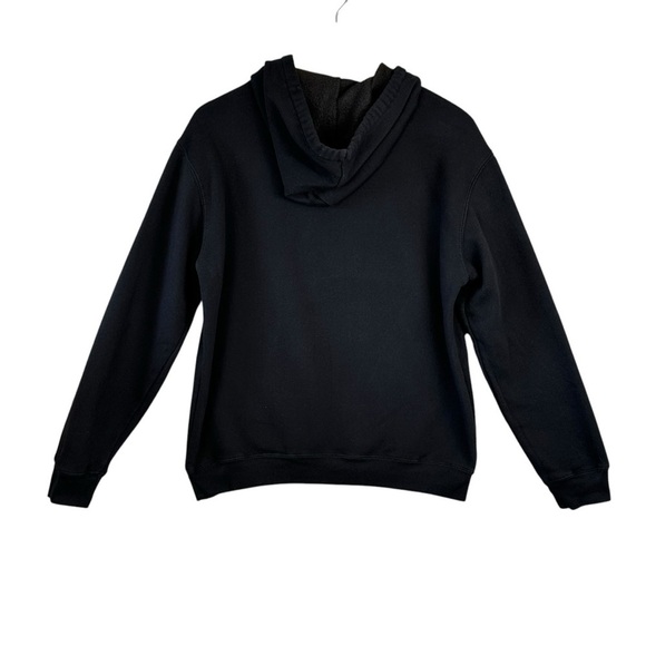 Snoopy Embroidered Licensed Women's Hoodie Black Size M Peanuts Fleece Lined - Picture 2 of 6